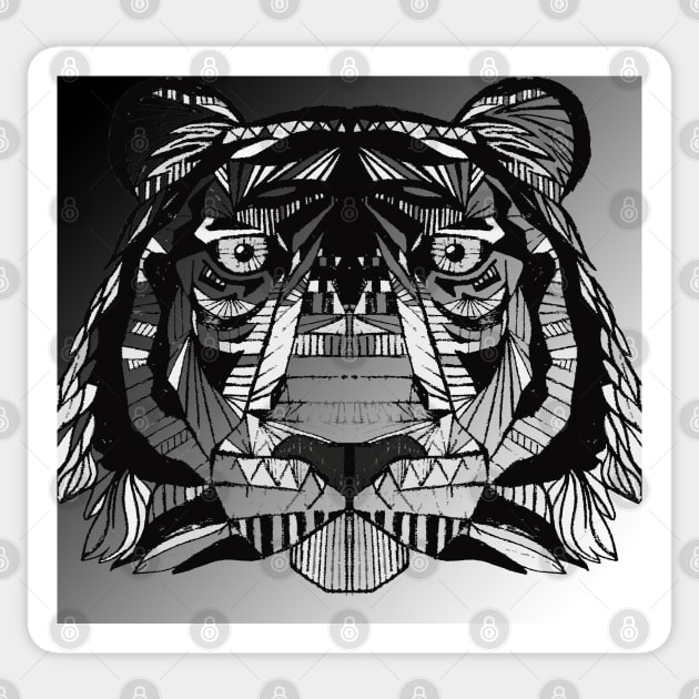 Tiger Mono Sticker by nloooo